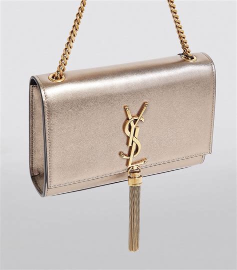 ysl kate black gold tassel|KATE TASSEL SMALL IN METALLIC LEATHER .